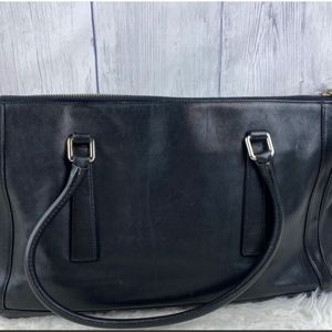 Coach 9419 Hampton Black Leather Satchel Handbag